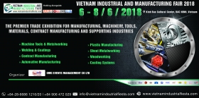 Thông tin triển lãm công nghiệp và sản xuất Việt Nam (VIMF) Bắc Ninh (6-8/6/2018)